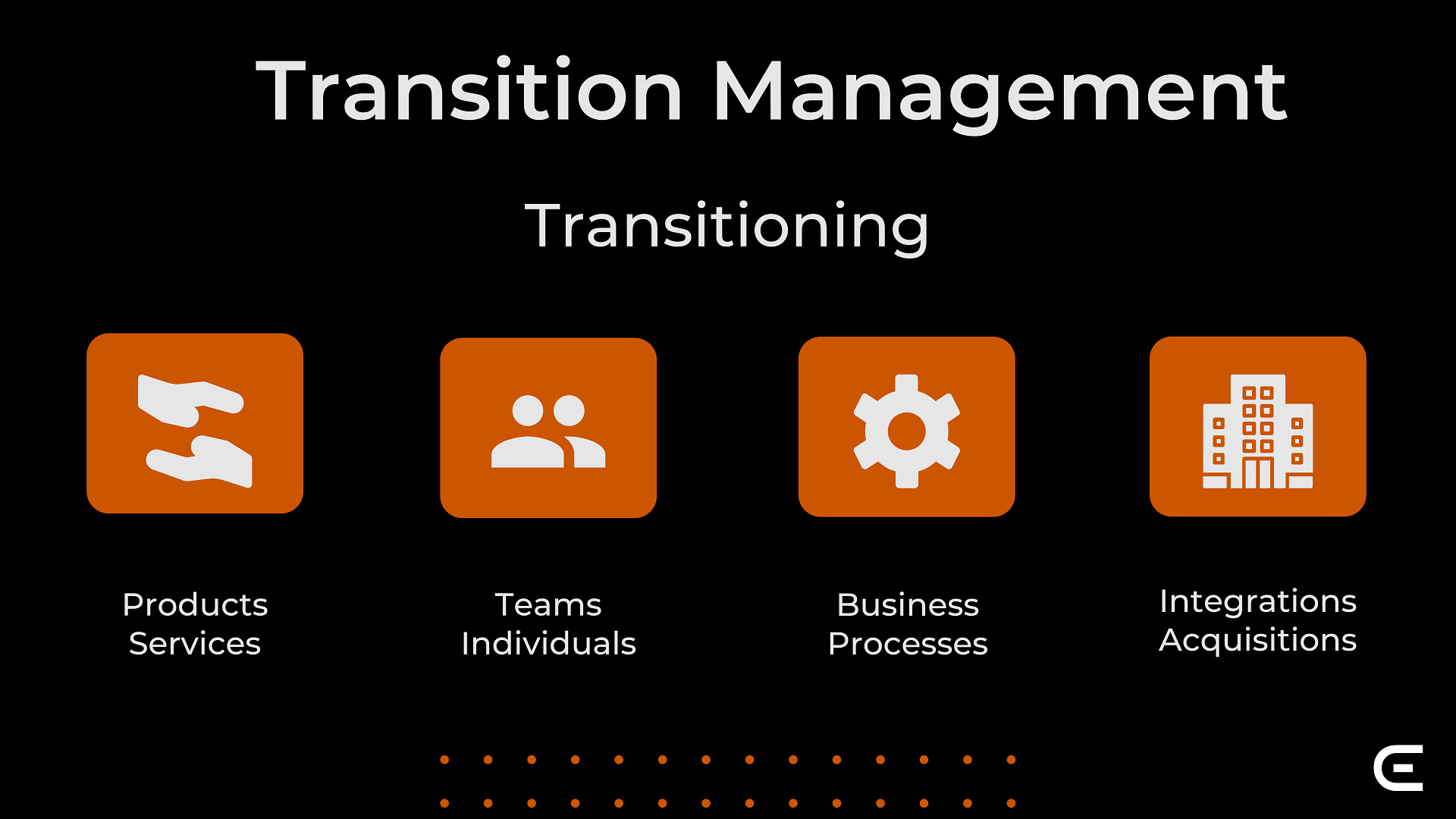 What does Transition Management Do?